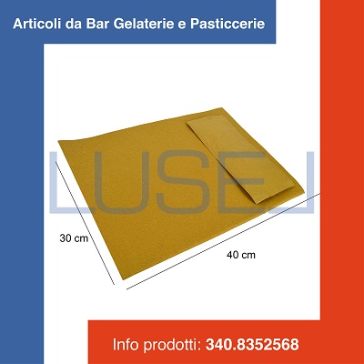 (c6) PZ 200 TOVAGLIETTE GIALLE CARTA 40 X 30 CM + 250 BUSTE PORTA POSATE CON TOVAGLIOLO 2 VELI